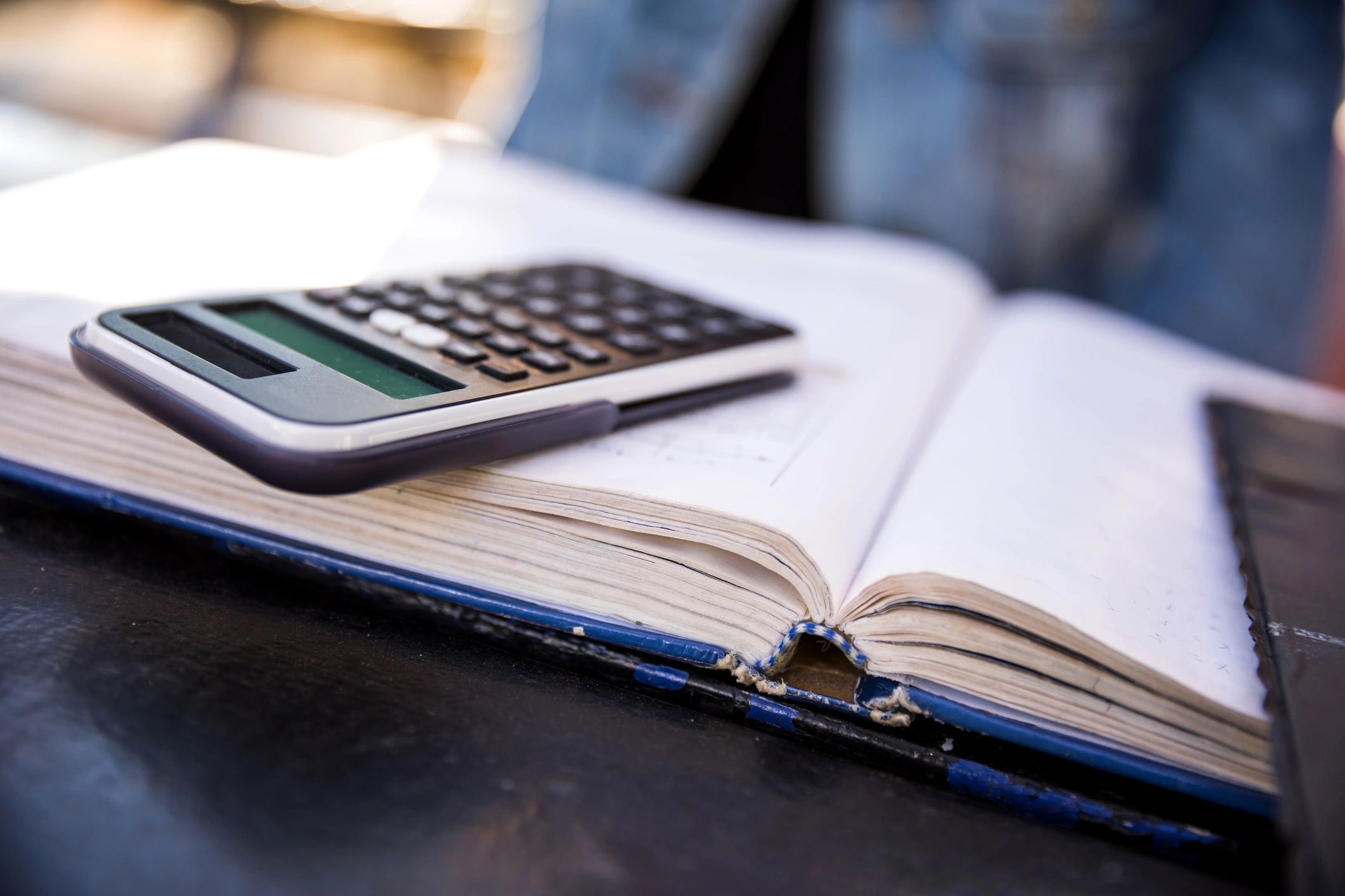 Calculator used for budgeting and savings calculations